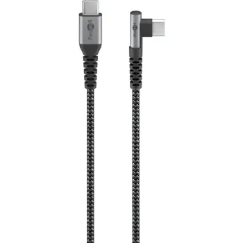 Kabel USB-C 2.0 480 Mb/s Goobay KĄTOWY TEXTIL 2m