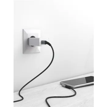 Kabel USB-C 2.0 480 Mb/s Goobay KĄTOWY TEXTIL 2m