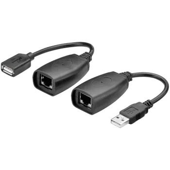 Przedłużacz USB na LAN CAT 5e/6/6A Goobay do 40m