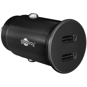 Ładowarka samochodowa 2x USB-C PD 3A 30W Goobay