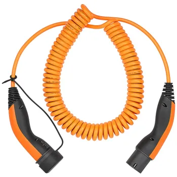 Kabel EV spiralny Type 2 LAPP 11kW 20A orange 5m