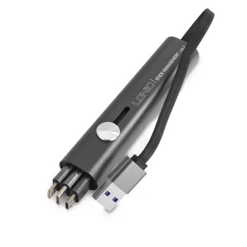 Kabel 3w1 USB-A > USB-C+Lightning+micro-USB 30cm