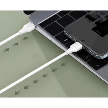 Kabel USB-A - micro-USB LDNIO 2m 2.1A biały LS542M