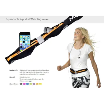 Expandable Waist Bag pink Sportowa saszetka Tel.