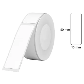 Etykiety seria D Niimbot 15x50 mm 130 szt. biały