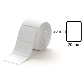Etykiety seria B Niimbot 30x20 mm 320 szt. biały