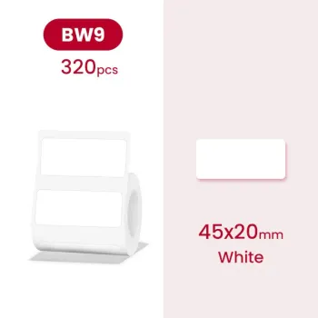 Etykiety seria B Niimbot 45x20 mm 320 szt. WH 2pak