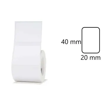 Etykiety seria B Niimbot 40x20 mm 320 szt. biały