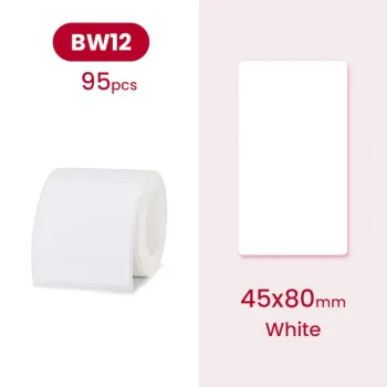 Etykiety seria B Niimbot 45x80 mm 95 szt. WH 2pak
