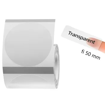 Etykiety seria B Niimbot 50x50 mm 150 szt. transp