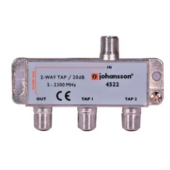 Odgałęźnik 2-krotny 5-2300 MHz Johansson 4522 20dB