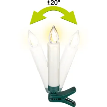 Świeczki choinkowe LED Goobay 1.5x10cm ZESTAW 10x