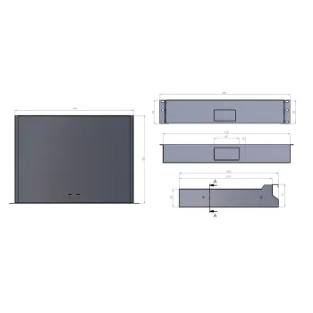 Szuflada do szaf Rack 19'' Spacetronik 2U Szara