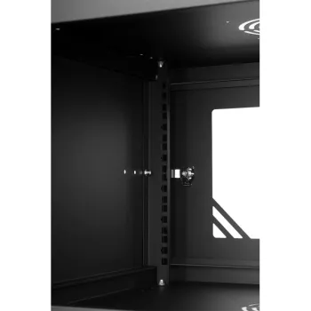Szafa RACK 19'' 6U 600x350mm CZARNA Szklane drzwi