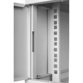 Szafa RACK 19'' 4U 600x450mm SZARA Szklane drzwi