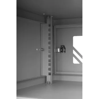 Szafa RACK 19'' 4U 600x450mm SZARA Szklane drzwi