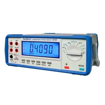 Multimetr stołowy True RMS USB PeakTech 4090 Aku
