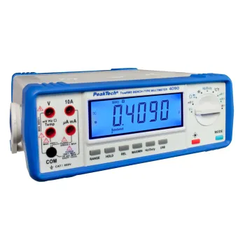Multimetr stołowy True RMS USB PeakTech 4090 Aku