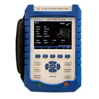 Trójfazowy Analizator Mocy Sieci PeakTech 4145