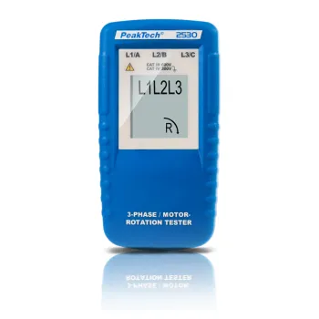 Trójfazowy wskaźnik kierunku obrotu Peaktech 2530
