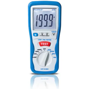 Cyfrowy tester pętli zwarcia PSC PeakTech 2715