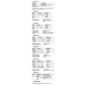 Multimetr z testerem sieci LAN PeakTech 3365