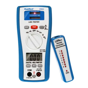 Multimetr z testerem sieci LAN PeakTech 3365