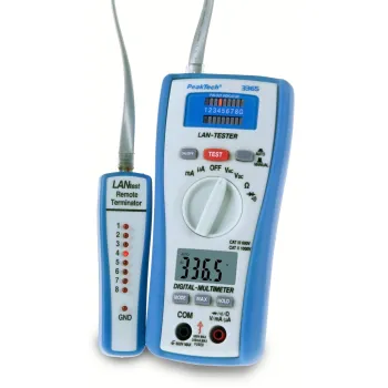 Multimetr z testerem sieci LAN PeakTech 3365