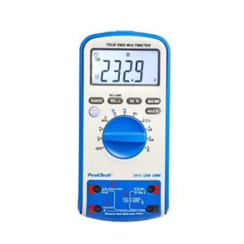 Multimetr cyfrowy z USB i TrueRMS PeakTech 3415