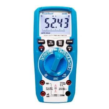 Multimetr cyfrowy BT LCD TruRMS IP67 PeakTech 3445