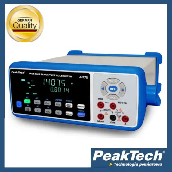 Multimetr stołowy True RMS USB SD BT PeakTech 4075
