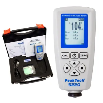 Miernik grubości powłok lakieru farb PeakTech 5220