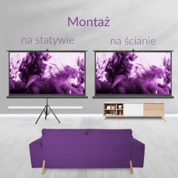 Ekran Projekcyjny ze Statywem 60