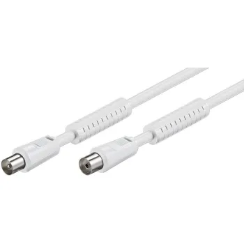 Przyłącze TV IEC GN/WT Goobay EKRAN białe 2.5m