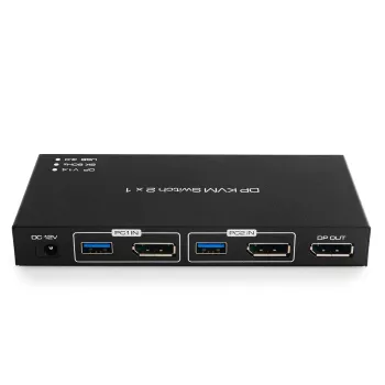 Switch KVM USB + DP Spacetronik SPD-KVM23 8K 60Hz