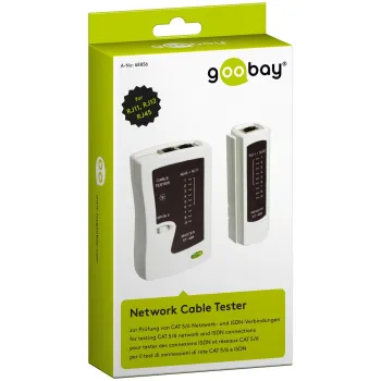 Tester okablowania kabli RJ45 LAN Patchcord Goobay