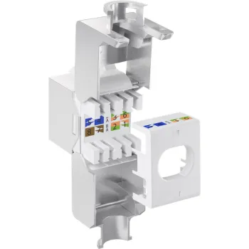 Złącze Keystone RJ45 CAT 6A STP 500MHz Slim-Line
