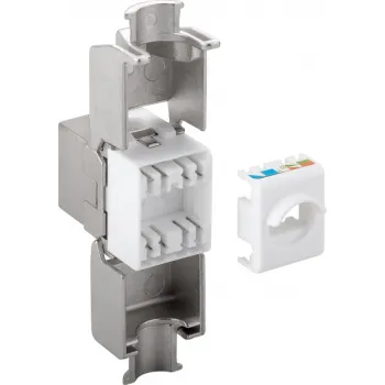 Złącze Keystone RJ45 CAT 6A STP Modułowe 2xRJ45