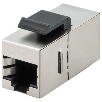 Złącze Keystone RJ45 CAT 6 STP ekranowane 2x RJ45