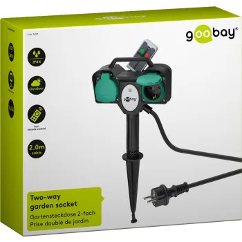 Gniazda sieciowe ZEWNĘTRZNE Goobay AC 230V pilot