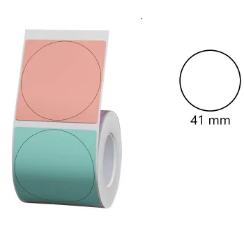 Etykiety seria B Niimbot 41x41 mm 175 szt. circle