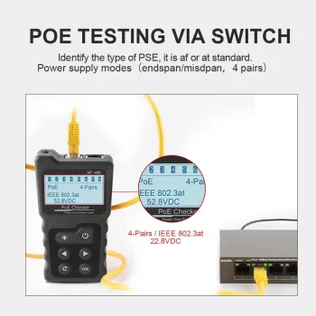 Profesjonalny Tester sieci LAN. POE Noyafa NF-488