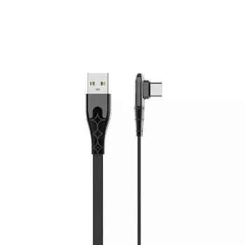 Kabel USB-A - microUSB LDNIO kątowy 90st 2m LS582M