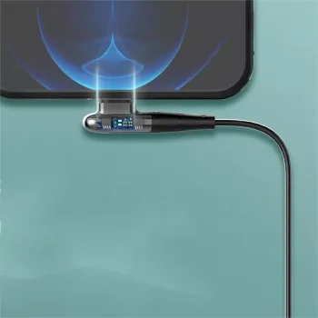 Kabel USB-A - microUSB LDNIO kątowy 90st 2m LS582M