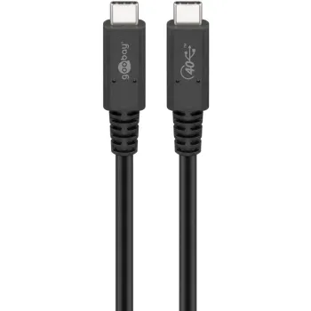 Kabel USB-C USB4 40Gbit/s 100W 20V 5A Goobay 0.8m