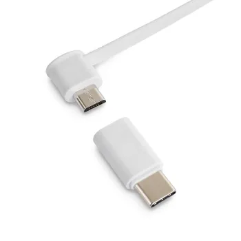 Kabel 2w1 USB-A - micro+Lightning +adapter USB-C