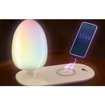 Lampa biurkowa ładowanie indukcyjnne USB-C SR301