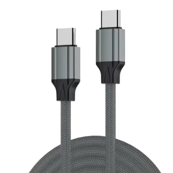 Kabel szybkiego ładowania z TPE 2x USB-C 65W PD 1M