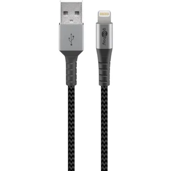 Kabel USB 2.0 - Apple Lightning Goobay TEXTIL 2m