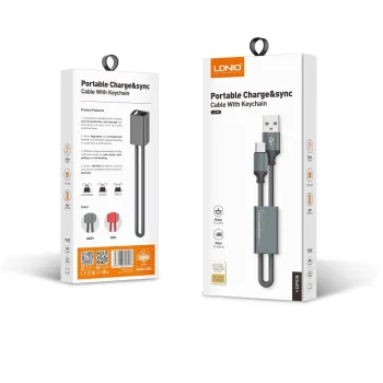 Kabel USB-A + Lightning z brelokiem LDNIO LC98